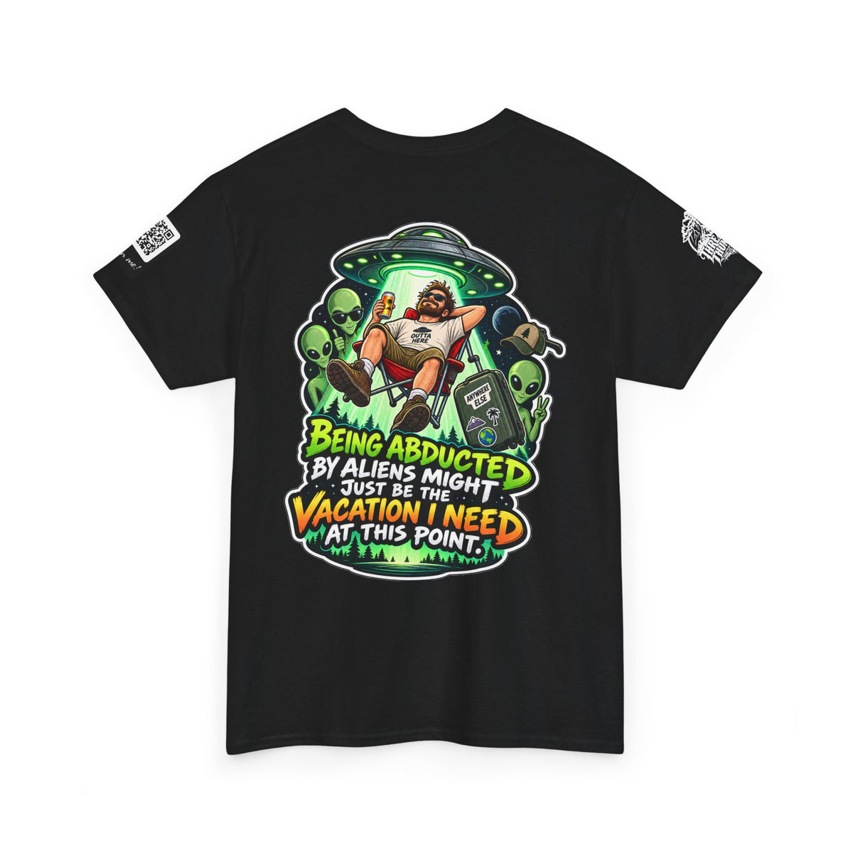 Alien Abduction Is the Vacation I Need Back Graphic Tee