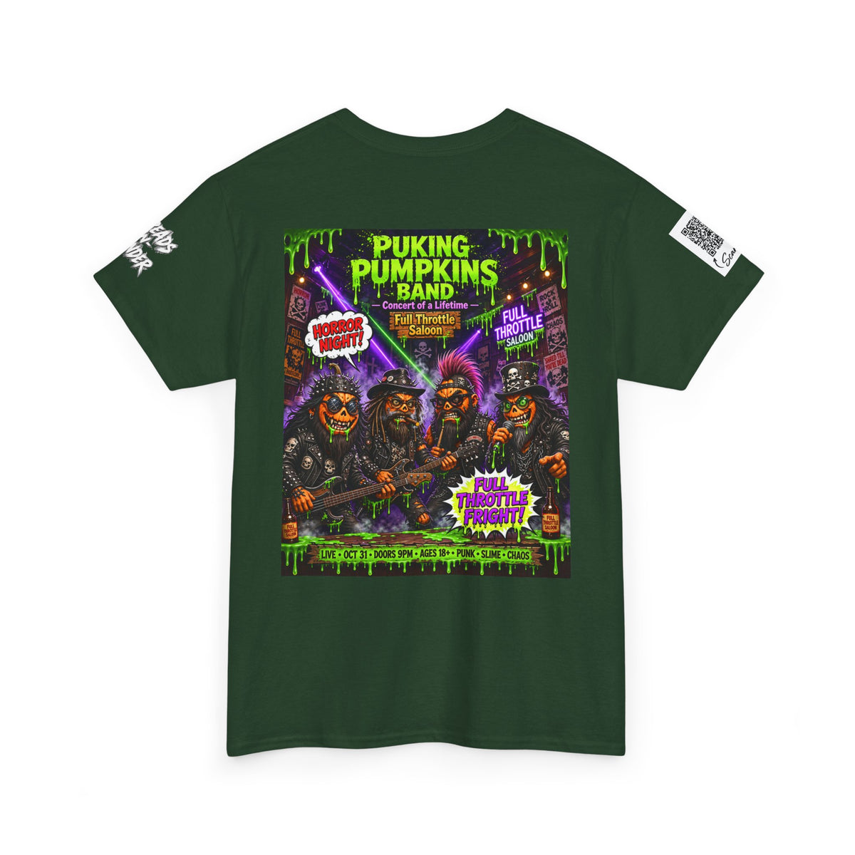 The Puking Pumpkins Band #7 — Concert of Life - Horror Graphic T-Shirt