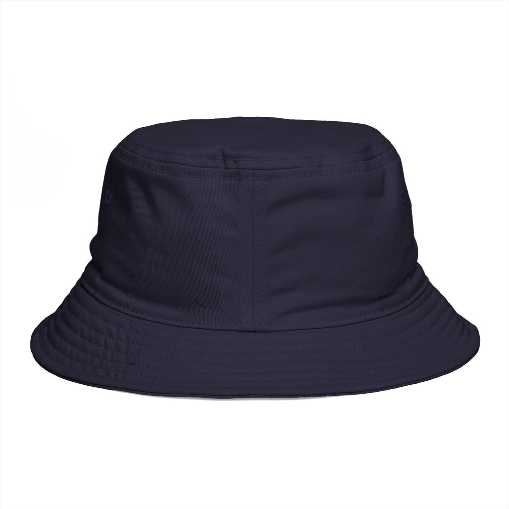 Bucket Hat - Red Liesbovt Homeland Security Skull Logo