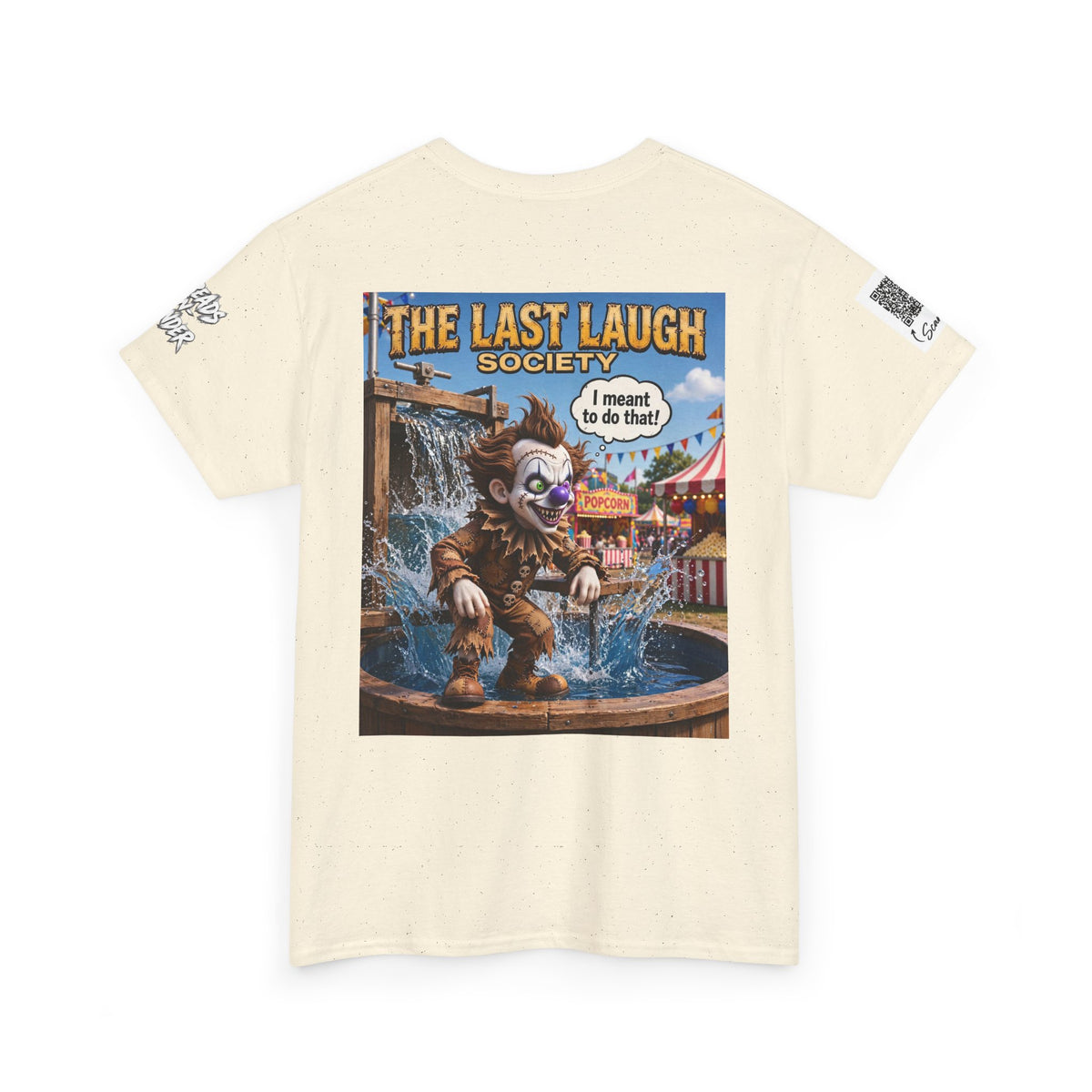 The Last Laugh Society Tee #113 — Carnival Clown Horror Graphic T-Shirt