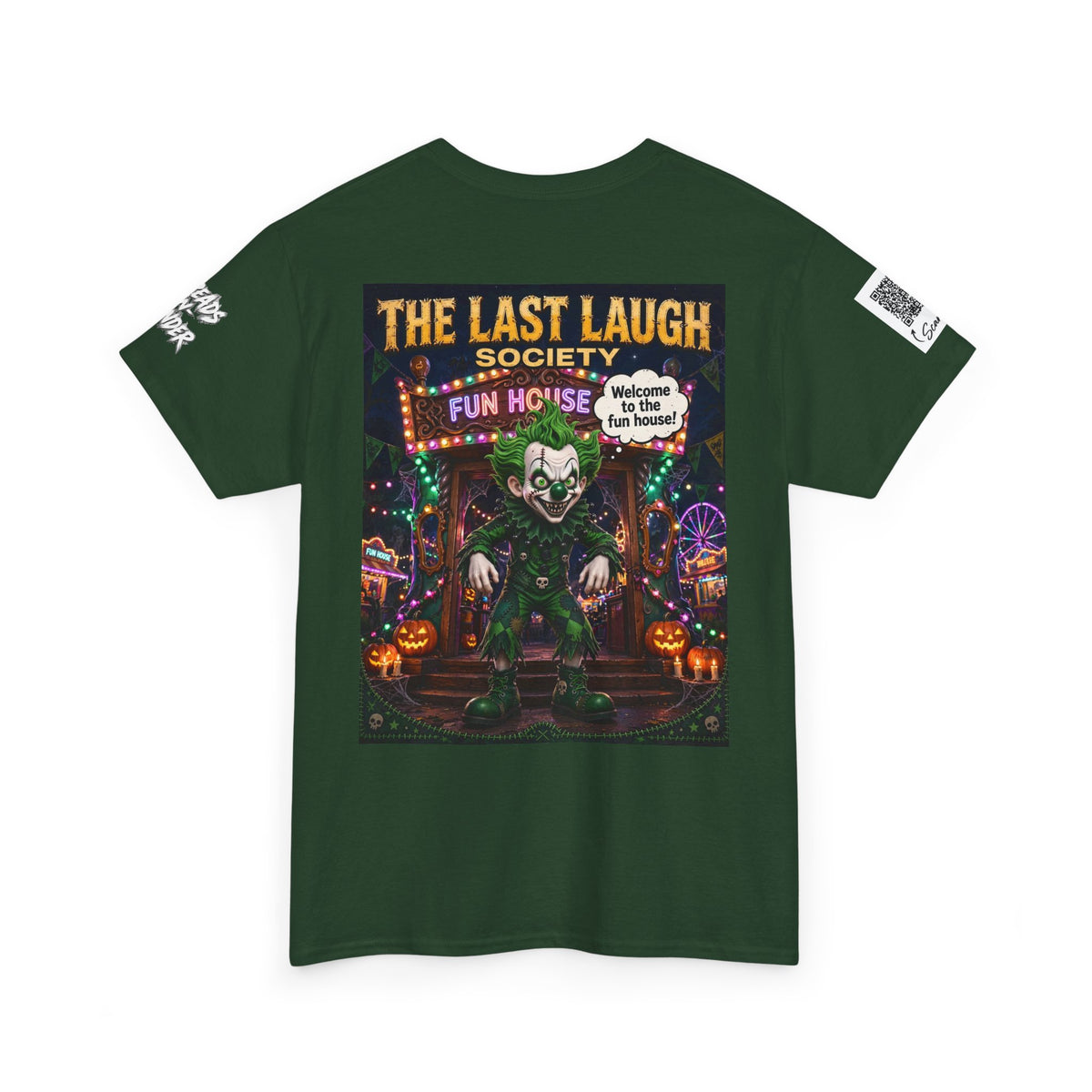 The Last Laugh Society Tee #161 — Carnival Clown Horror Graphic T-Shirt