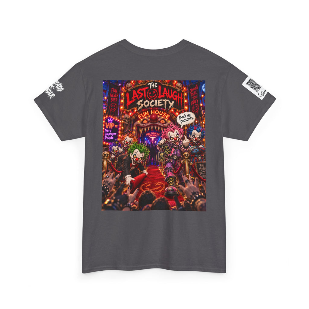 The Last Laugh Society Tee #148 — Carnival Clown Horror Graphic T-Shirt