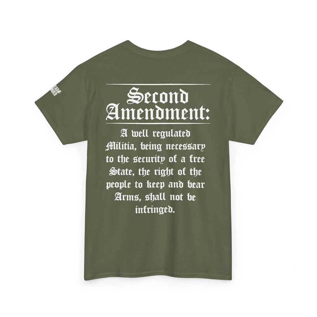 Second Amendment T-Shirt — Constitution Quote Flag Tee