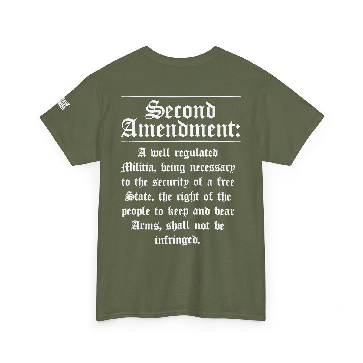 Second Amendment T-Shirt — Constitution Quote Flag Tee
