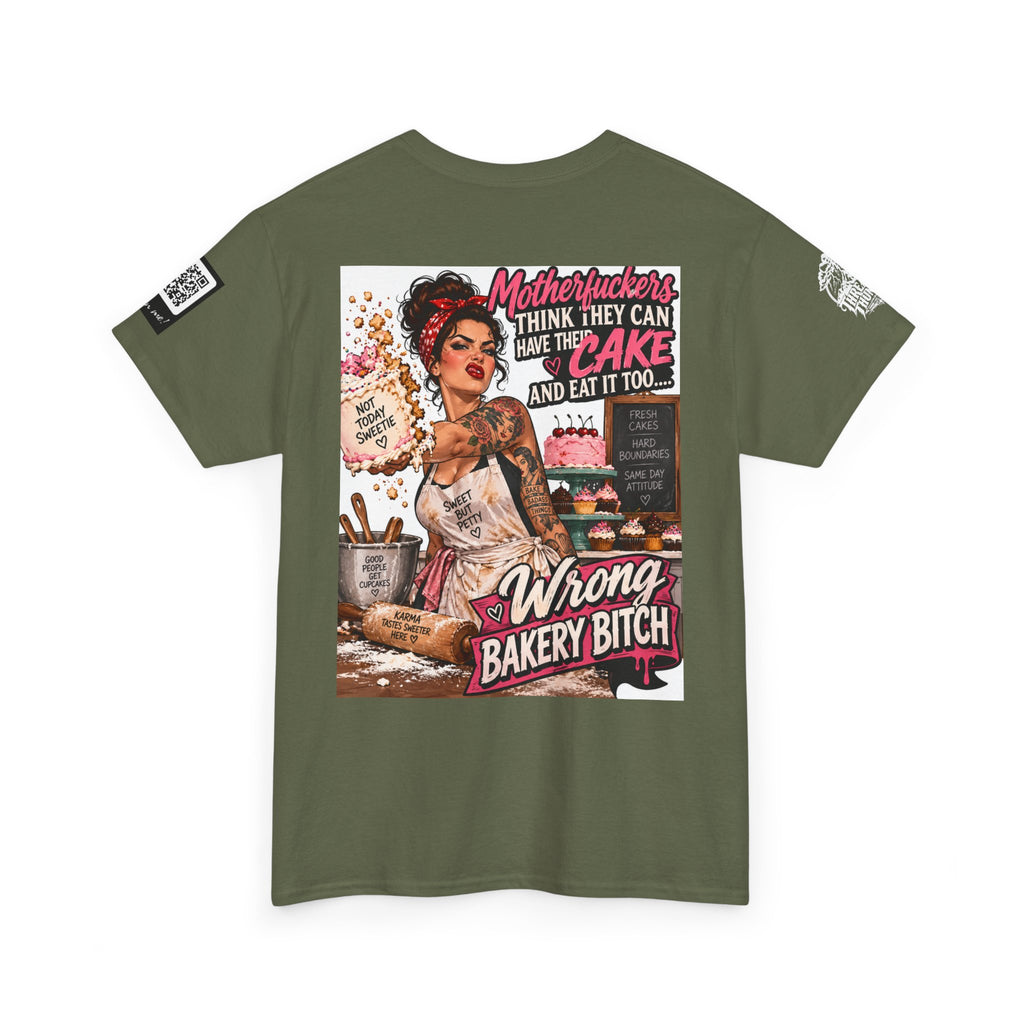 Wrong Bakery Bitch — Tattooed Baker Back Graphic Tee