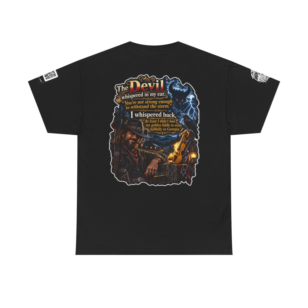 The Devil Whispered About the Storm — Georgia Hillbilly Back Graphic Tee