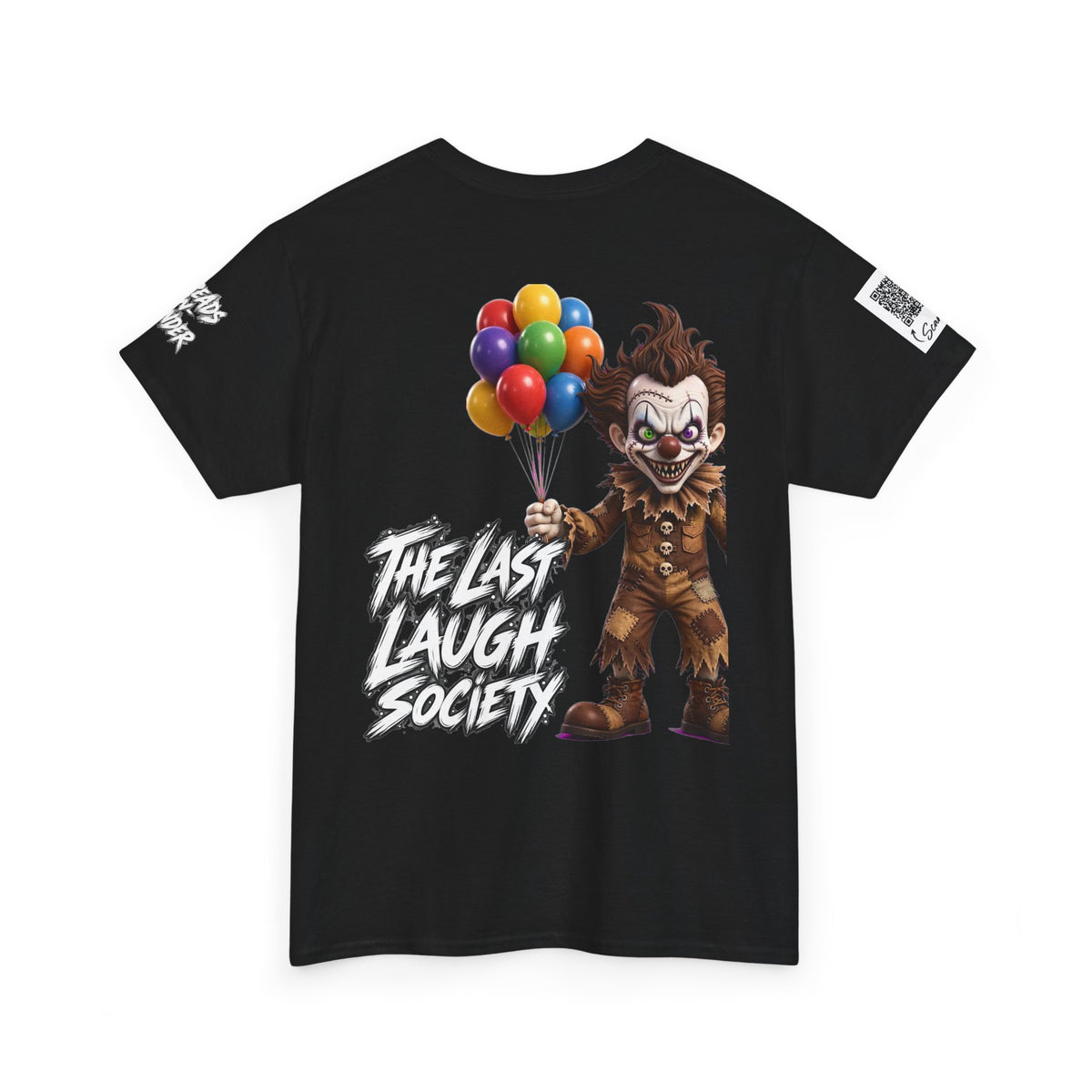 The Last Laugh Society Tee #120 — Carnival Clown Horror Graphic T-Shirt
