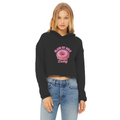 AOC Ladies Cropped Raw Edge Hoodie