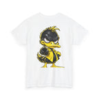 Yellow Rebel Duck Character Back Graphic Tee