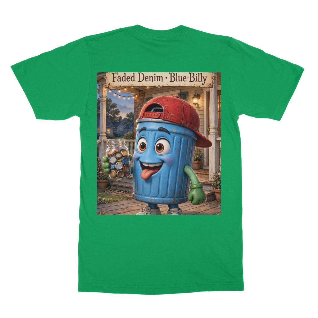 Trash Can Row – Classic Heavy Cotton Adult T-Shirt
