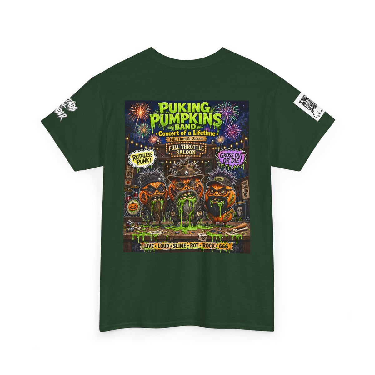 The puking Pumpkins Band #00— Concert of Life - Horror Graphic T-Shirt