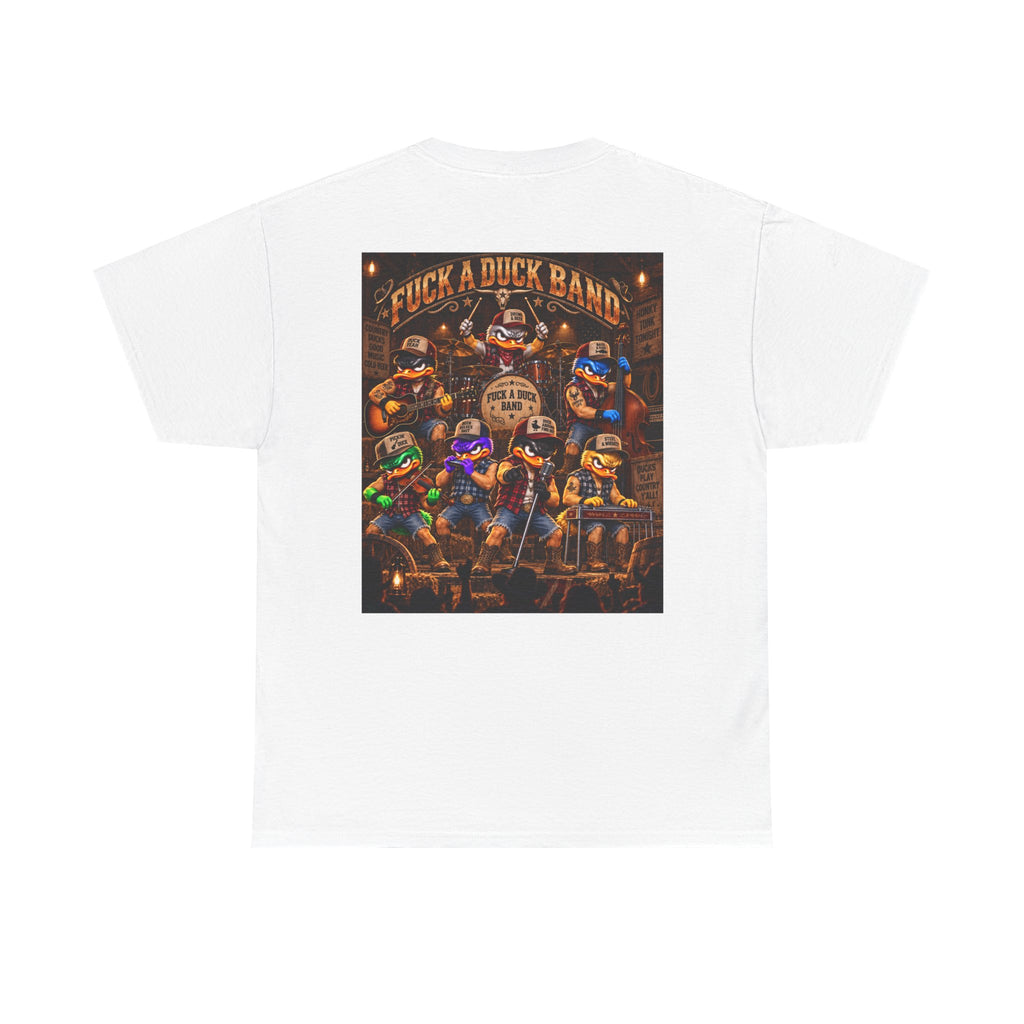 FUCK A DUCK BAND — Honky-Tonk Duck Band Back Graphic Tee