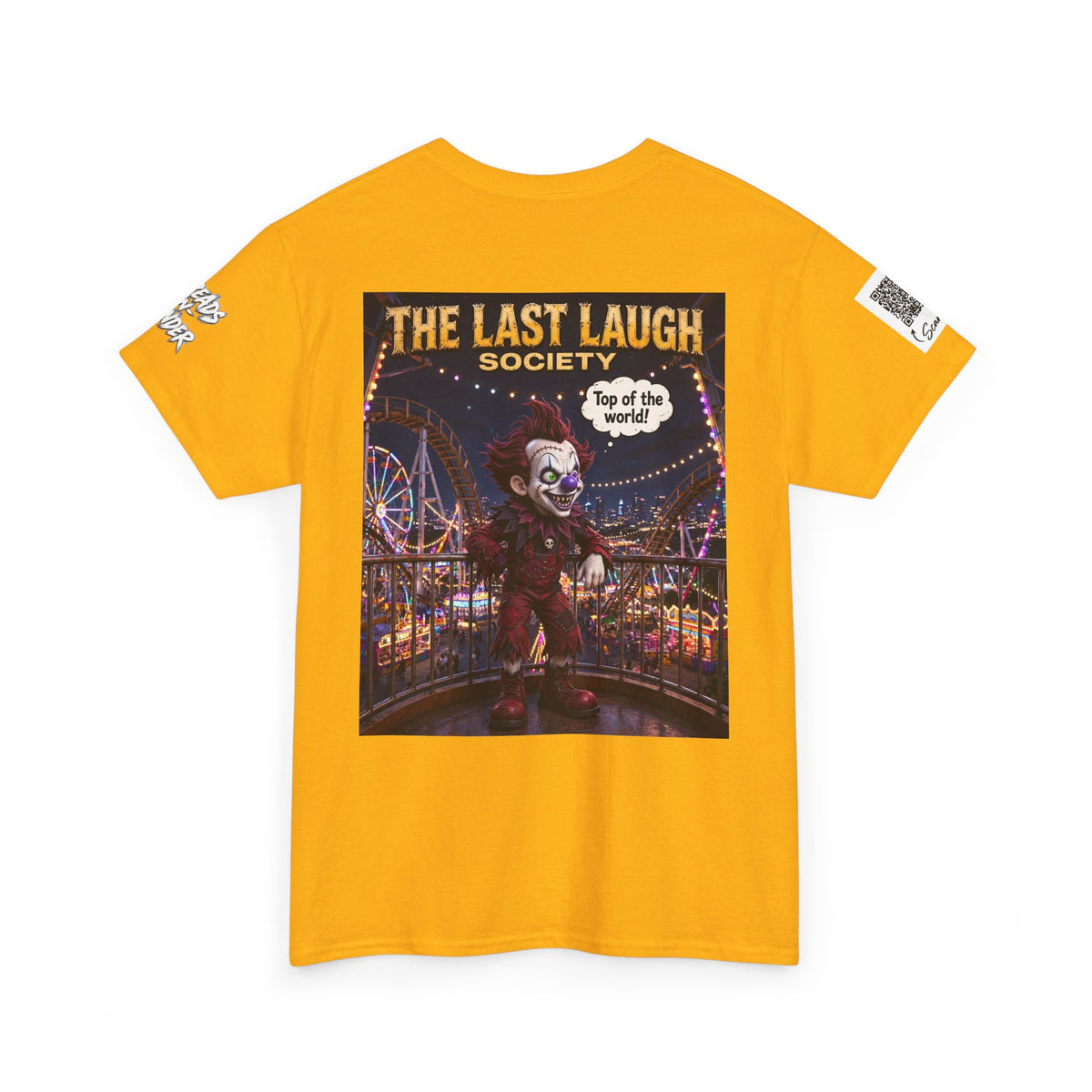 The Last Laugh Society Tee #111 — Carnival Clown Horror Graphic T-Shirt