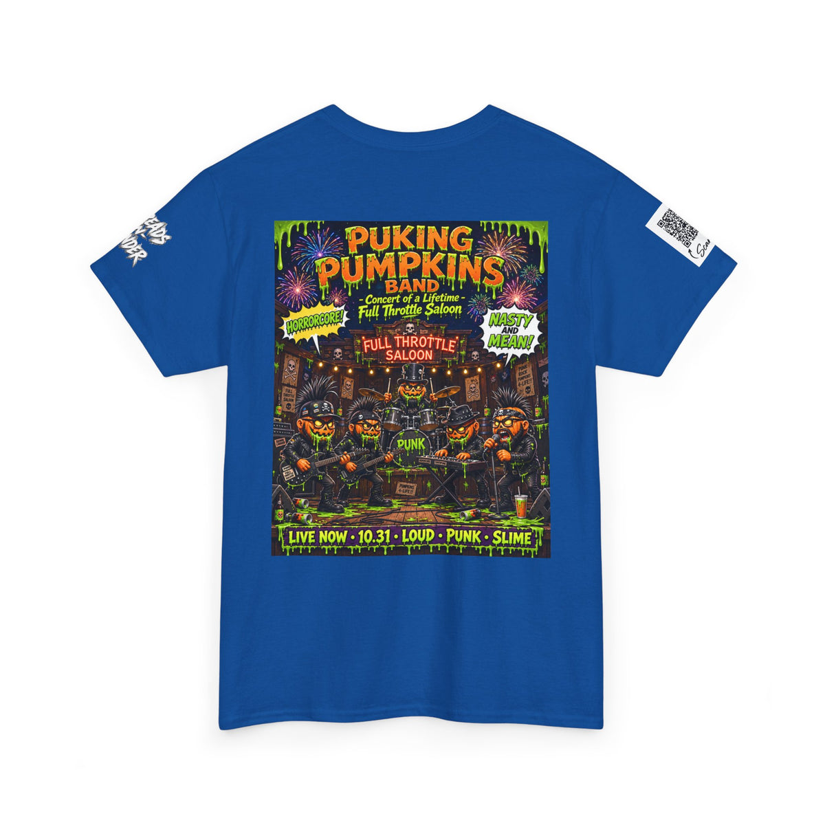 The puking Pumpkins Band — Concert of Life - Horror Graphic T-Shirt