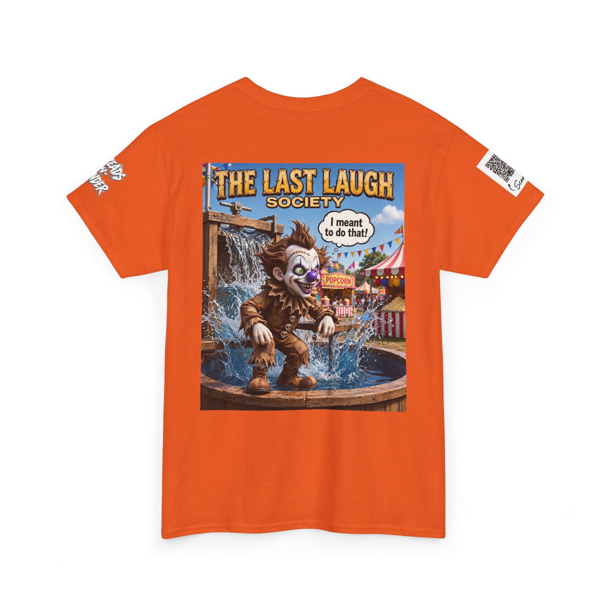 The Last Laugh Society Tee #113 — Carnival Clown Horror Graphic T-Shirt
