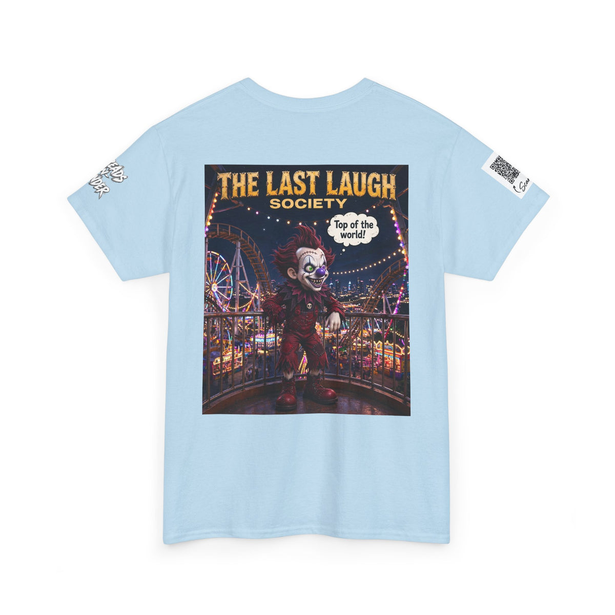 The Last Laugh Society Tee #111 — Carnival Clown Horror Graphic T-Shirt