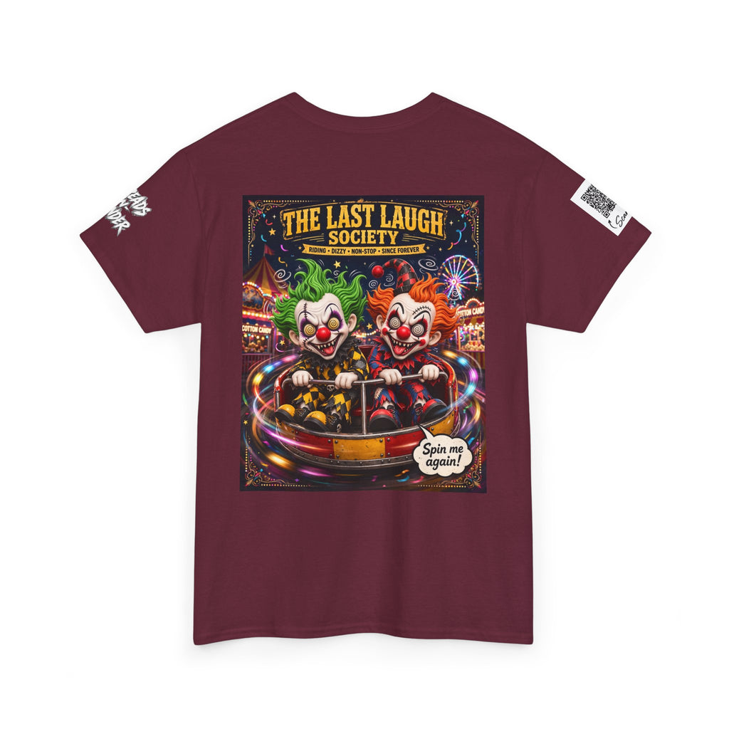 The Last Laugh Society Tee #139 — Carnival Clown Horror Graphic T-Shirt