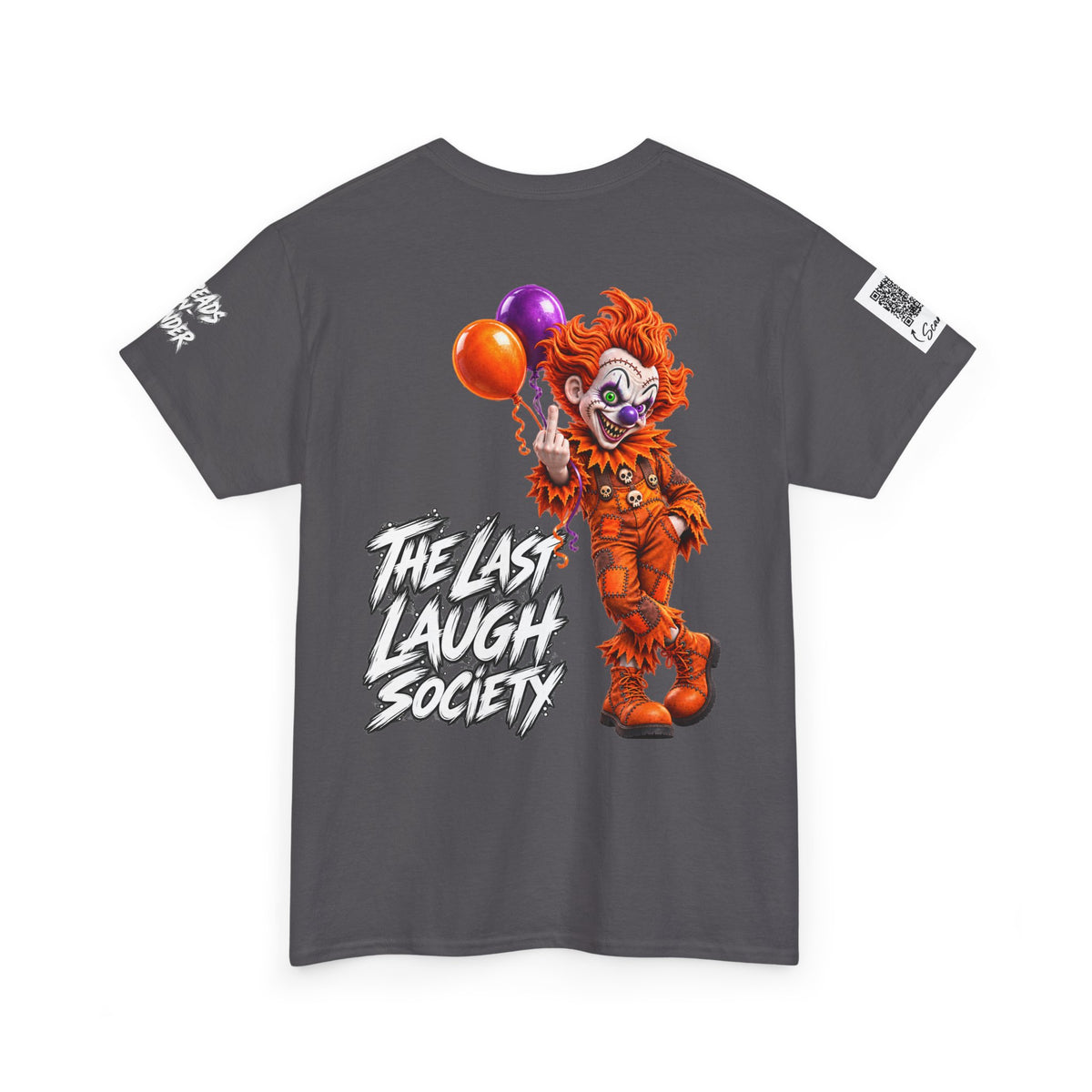 The Last Laugh Society Tee #127 — Carnival Clown Horror Graphic T-Shirt