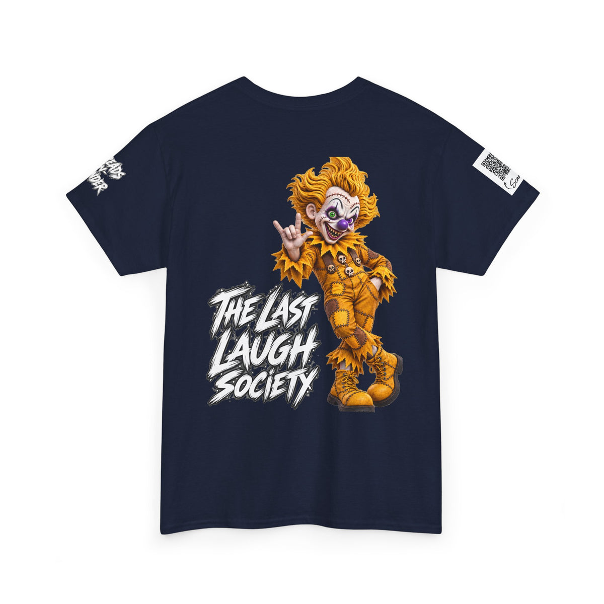 Copy of The Last Laugh Society Tee #119 — Carnival Clown Horror Graphic T-Shirt