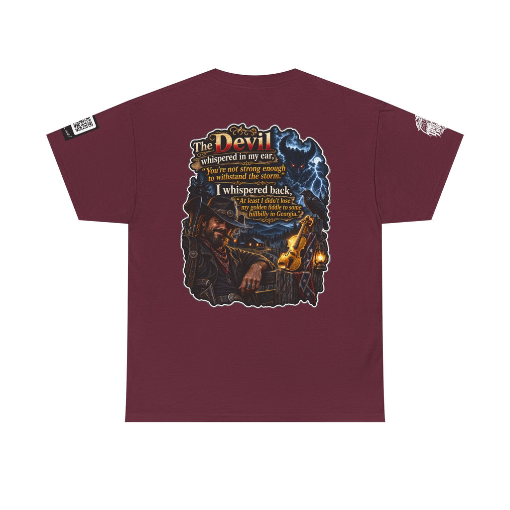 The Devil Whispered About the Storm — Georgia Hillbilly Back Graphic Tee