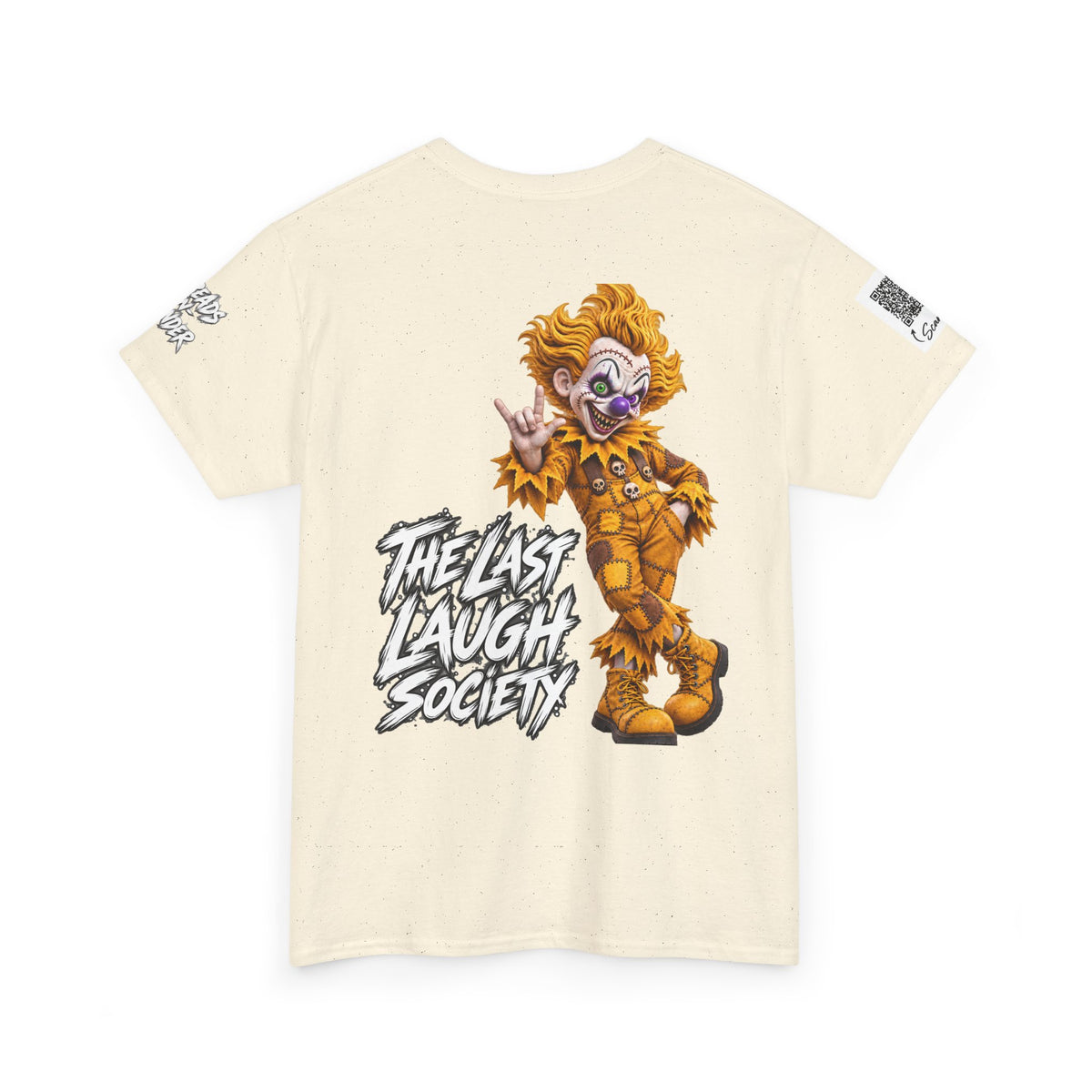 Copy of The Last Laugh Society Tee #119 — Carnival Clown Horror Graphic T-Shirt