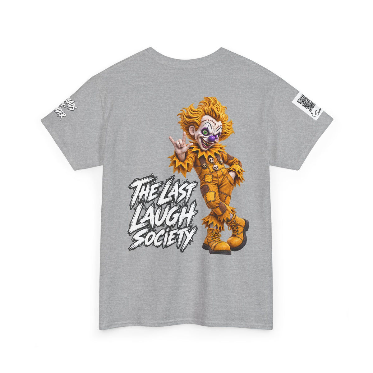 Copy of The Last Laugh Society Tee #119 — Carnival Clown Horror Graphic T-Shirt