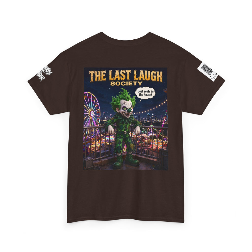 The Last Laugh Society Tee #154 — Carnival Clown Horror Graphic T-Shirt
