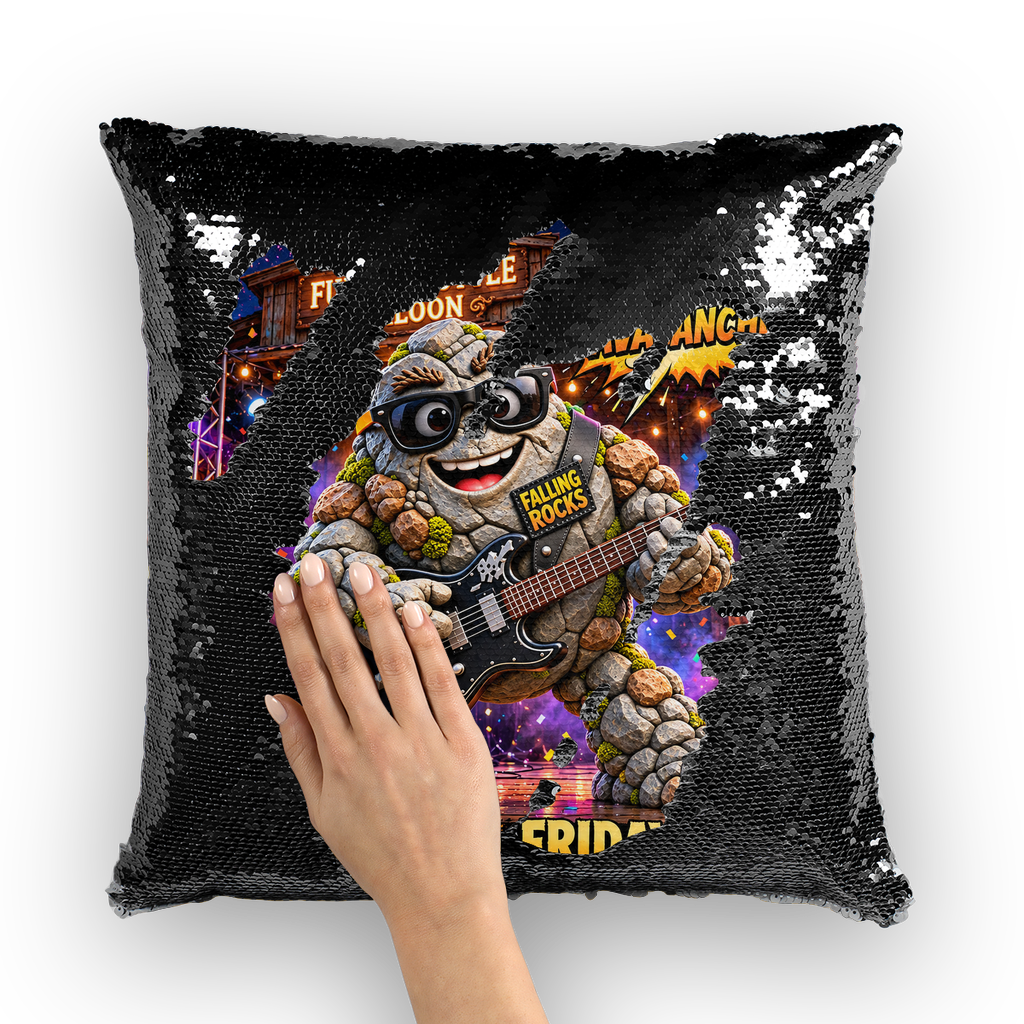 Falling Rocks COllection Sequin Cushion Cover