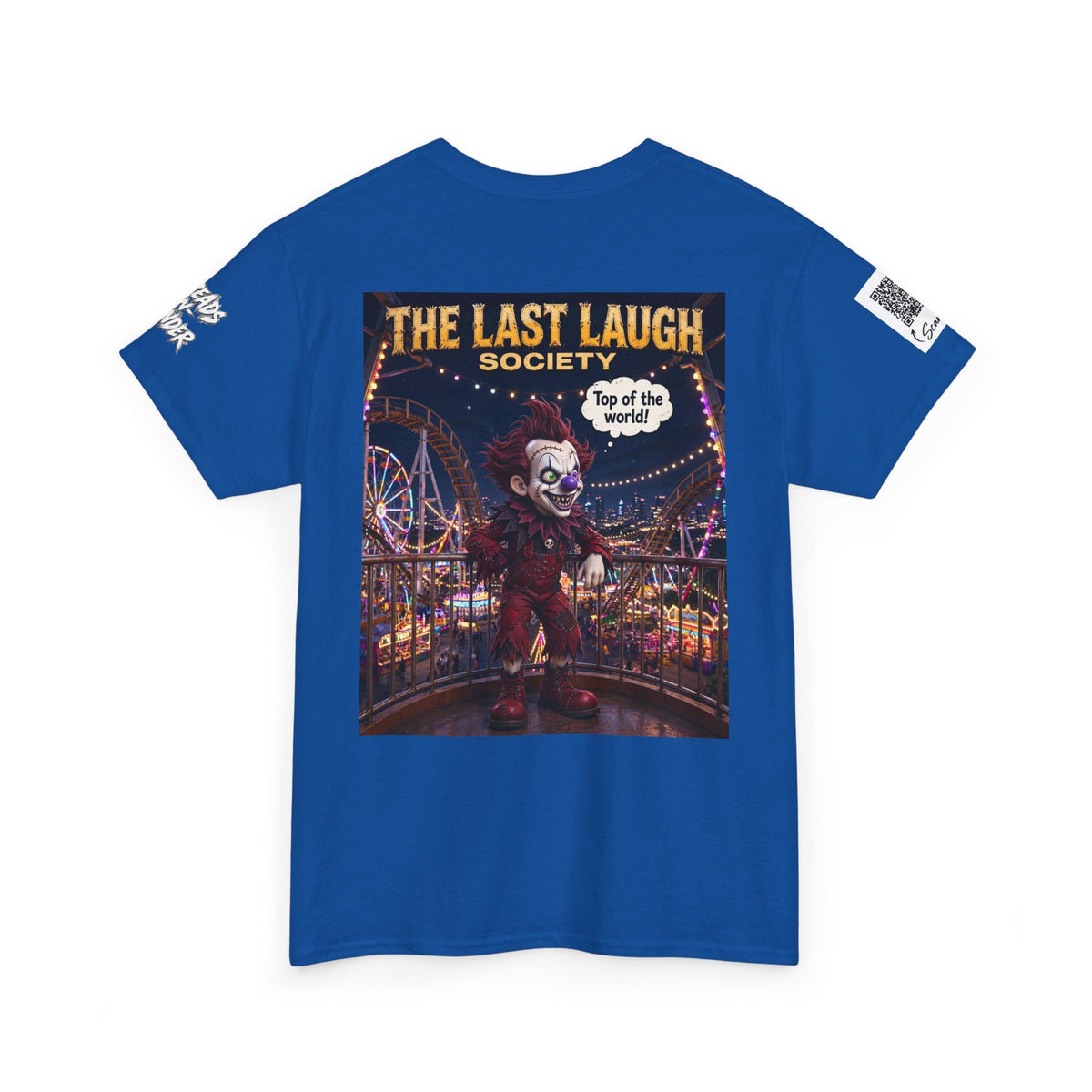 The Last Laugh Society Tee #111 — Carnival Clown Horror Graphic T-Shirt