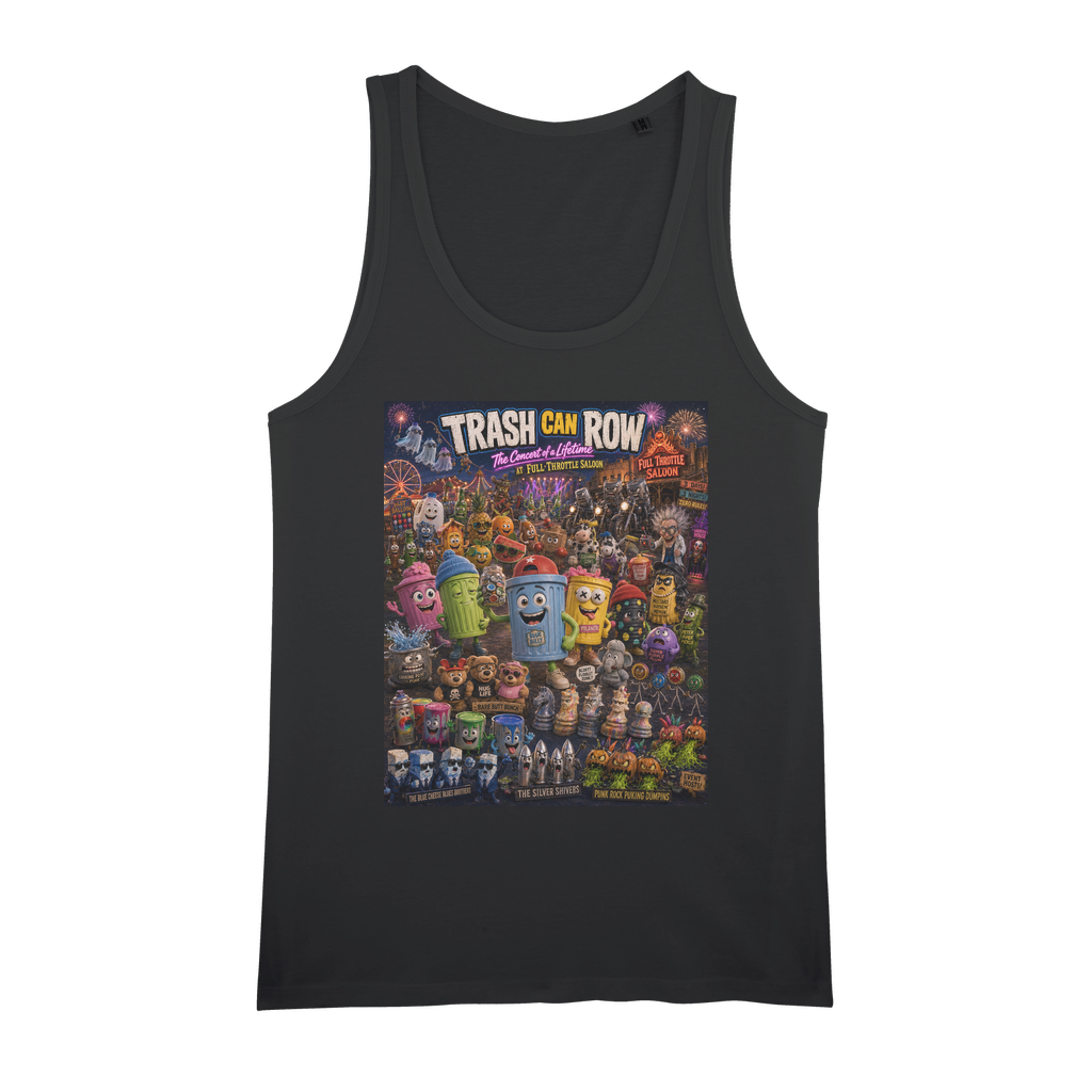Trash Can Row CONCERT FOR A LIFETIME Organic Jersey Unisex Tank Top