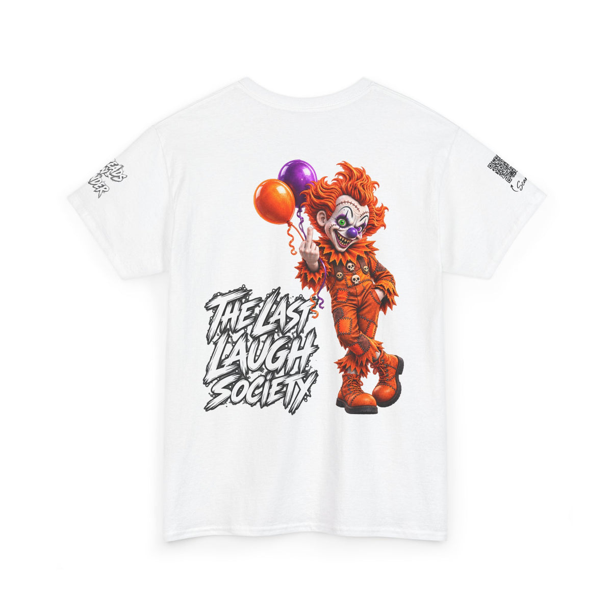 The Last Laugh Society Tee #127 — Carnival Clown Horror Graphic T-Shirt