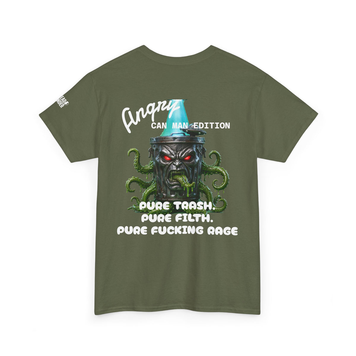 T-Shirt — Angry Can Man Monster Graphic Tee