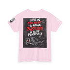 Life Is Too Short to Argue — Block Them & Sleep Back Graphic Tee