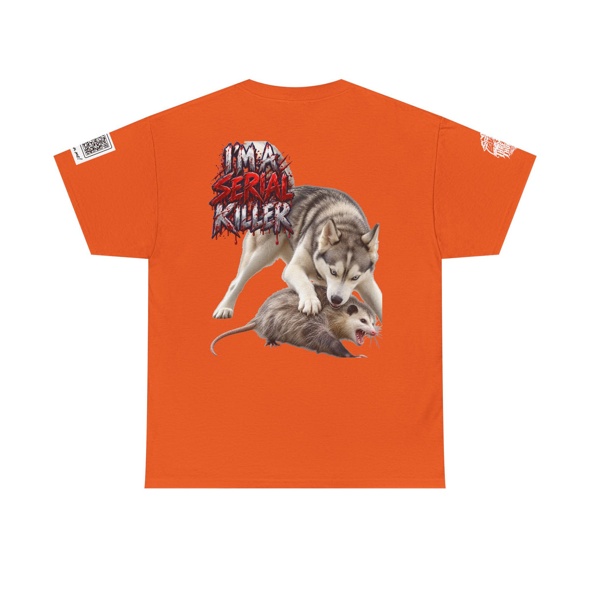 Graphic Tee — 'I'm a Serial Killer' Husky Crushing Possum Design