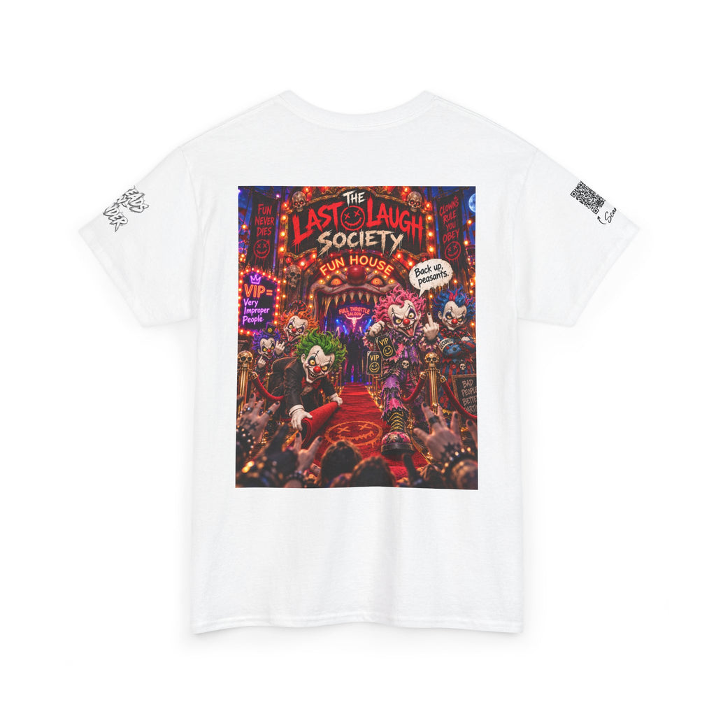 The Last Laugh Society Tee #148 — Carnival Clown Horror Graphic T-Shirt