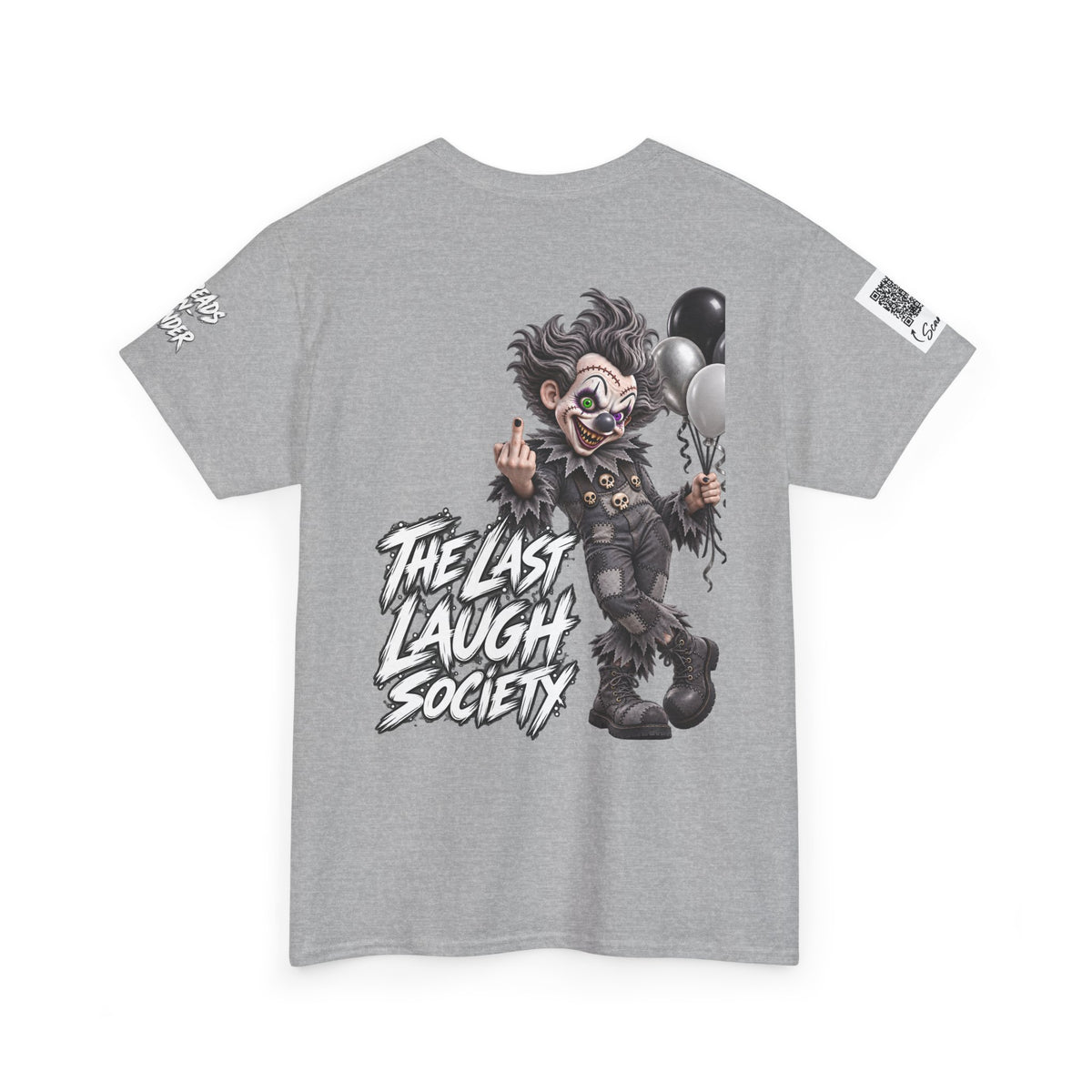 The Last Laugh Society Tee #119 — Carnival Clown Horror Graphic T-Shirt