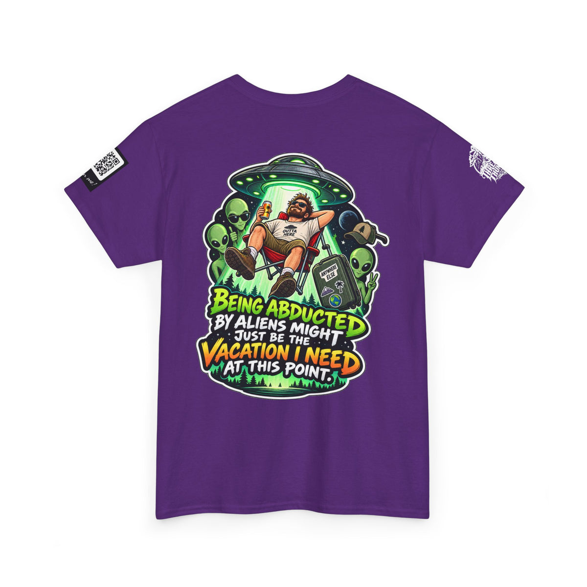 Alien Abduction Is the Vacation I Need Back Graphic Tee