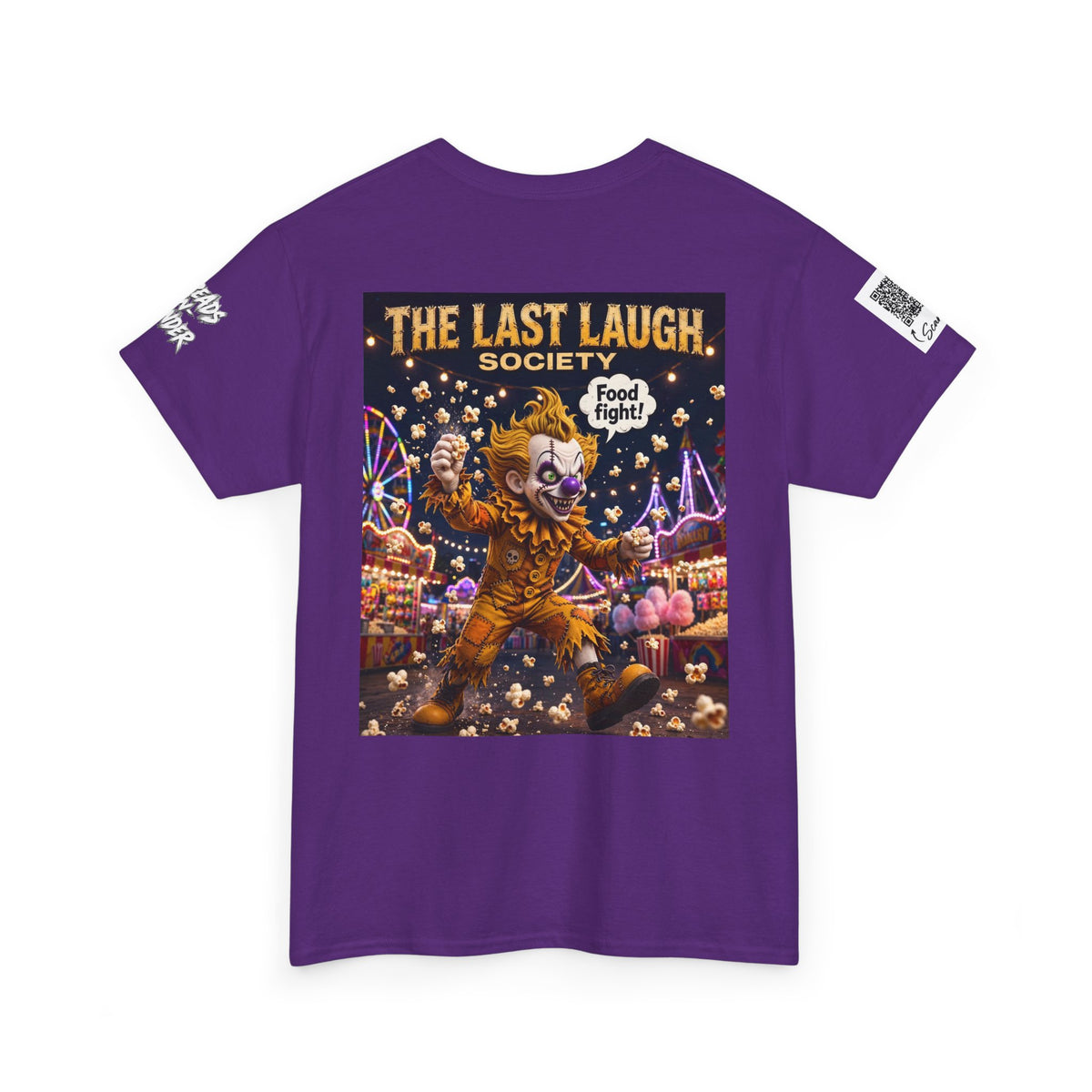 The Last Laugh Society Tee #158 — Carnival Clown Horror Graphic T-Shirt