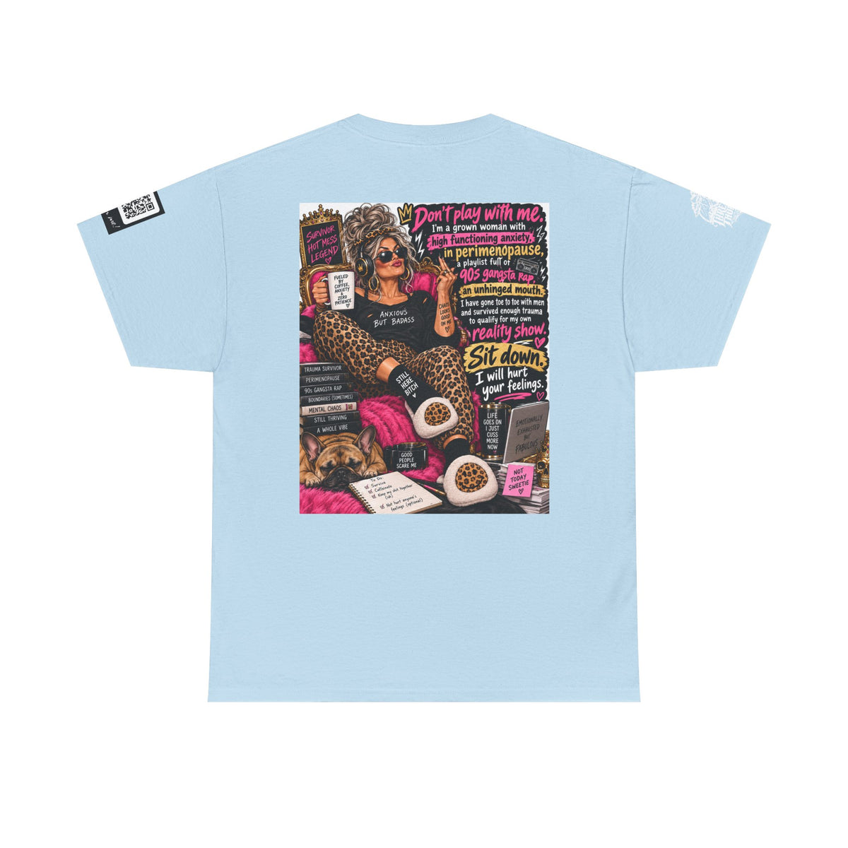 Grown Woman in Premenopause — 90s Gangsta Rap Back Graphic Tee