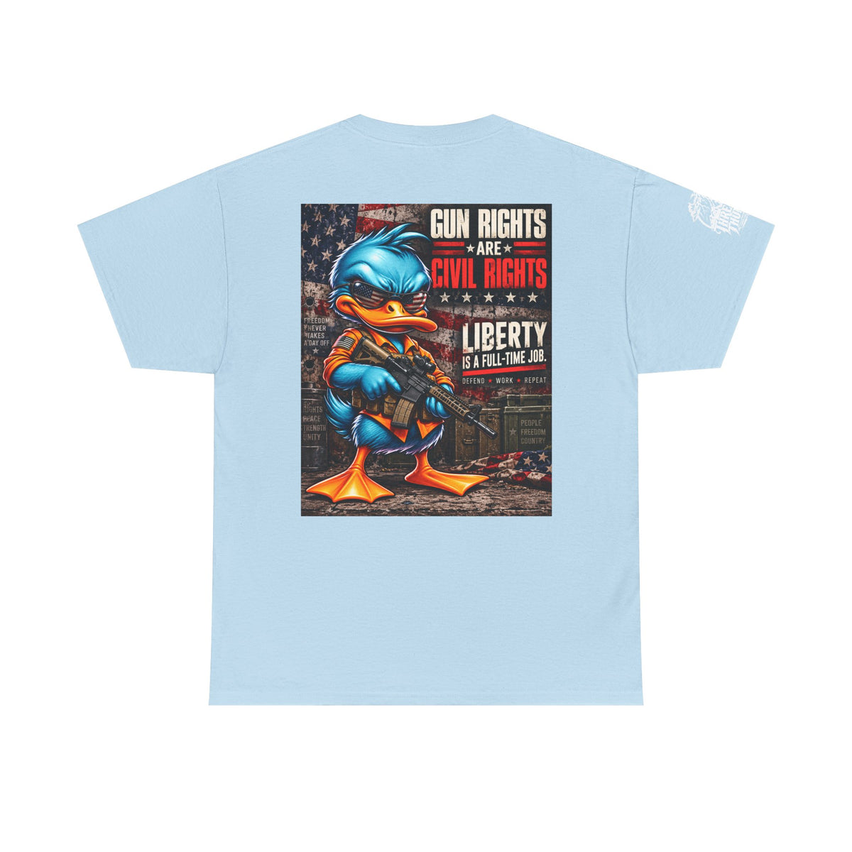Gun Rights Are Civil Rights — Liberty Is a Full-Time Job Back Graphic Tee