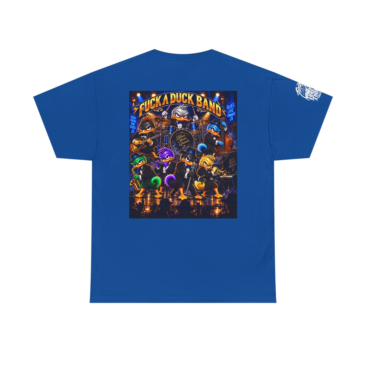 Blues Live Tonight — FUCK A DUCK BAND Back Graphic Tee