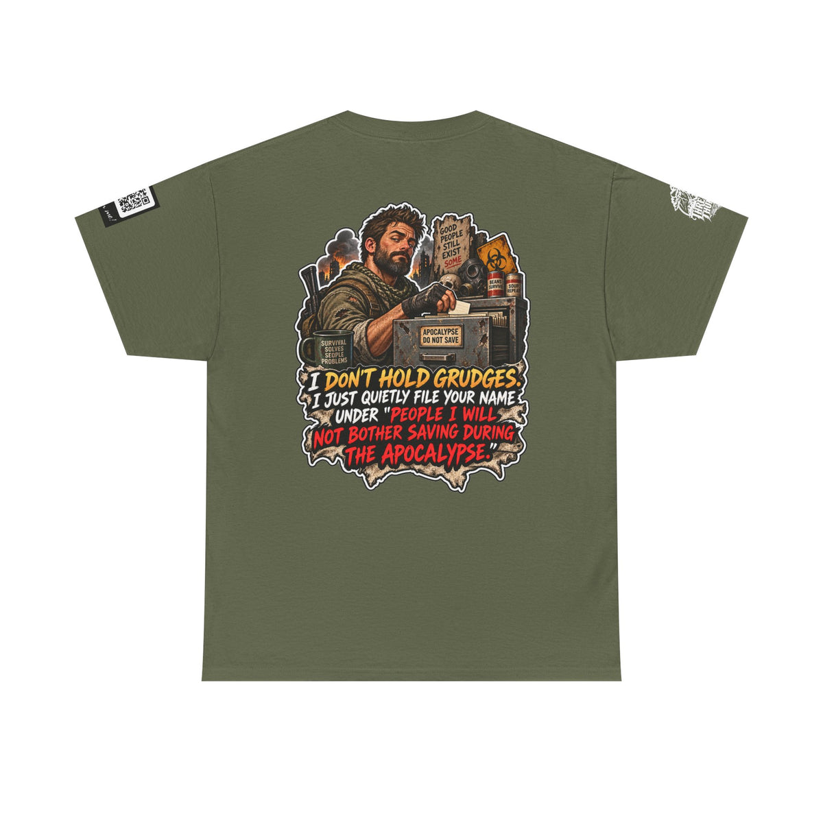 Apocalypse Grudge List — People I Won’t Save Back Graphic Tee