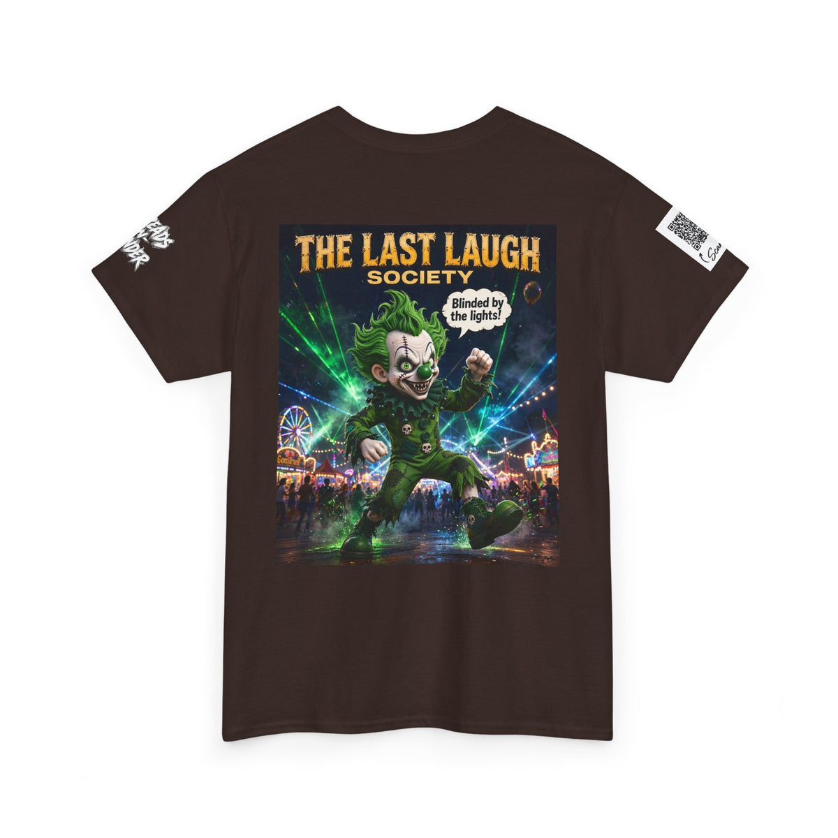 The Last Laugh Society Tee #165 — Carnival Clown Horror Graphic T-Shirt