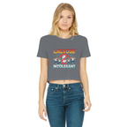 AOB Classic Women's Cropped Raw Edge T-Shirt