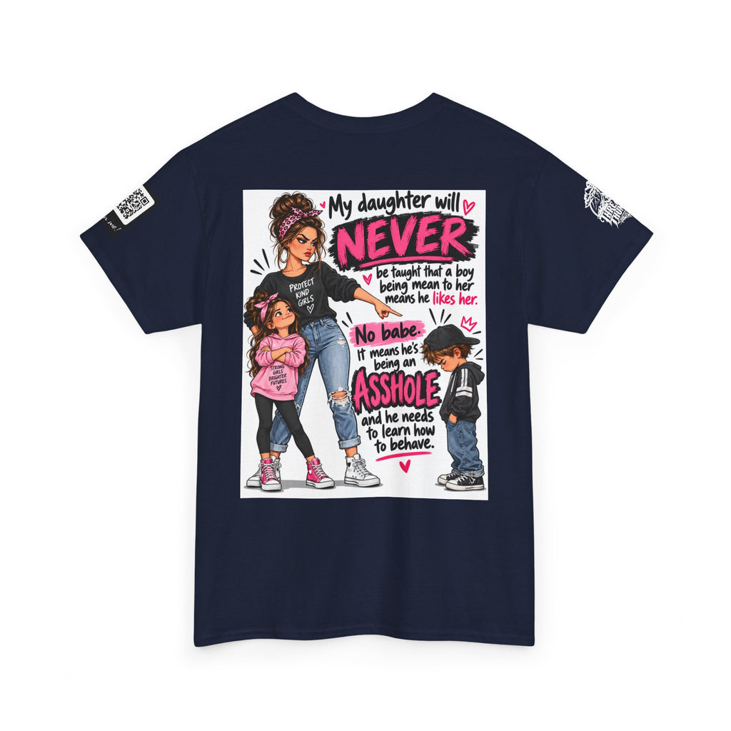 Mean Boys Are Assholes — Protective Mom Back Graphic Tee