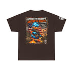 Support the Troops, Defend the Rights Back Graphic Tee