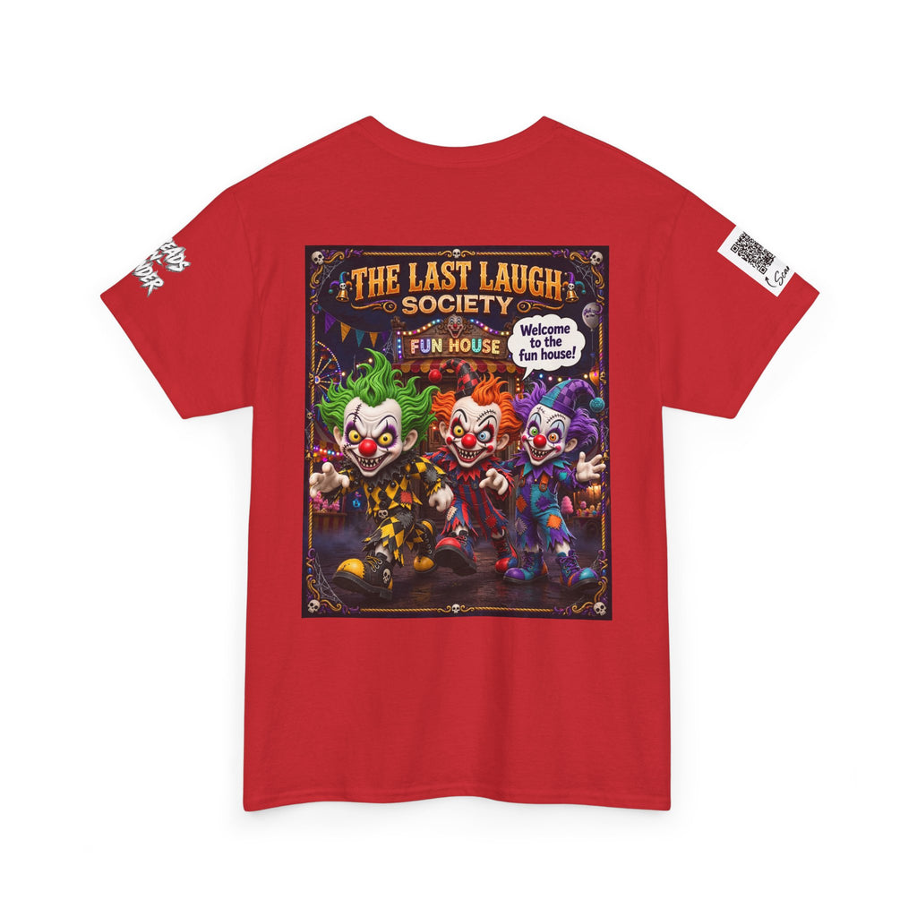 The Last Laugh Society Tee #122 — Carnival Clown Horror Graphic T-Shirt