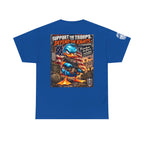 Support the Troops, Defend the Rights Back Graphic Tee