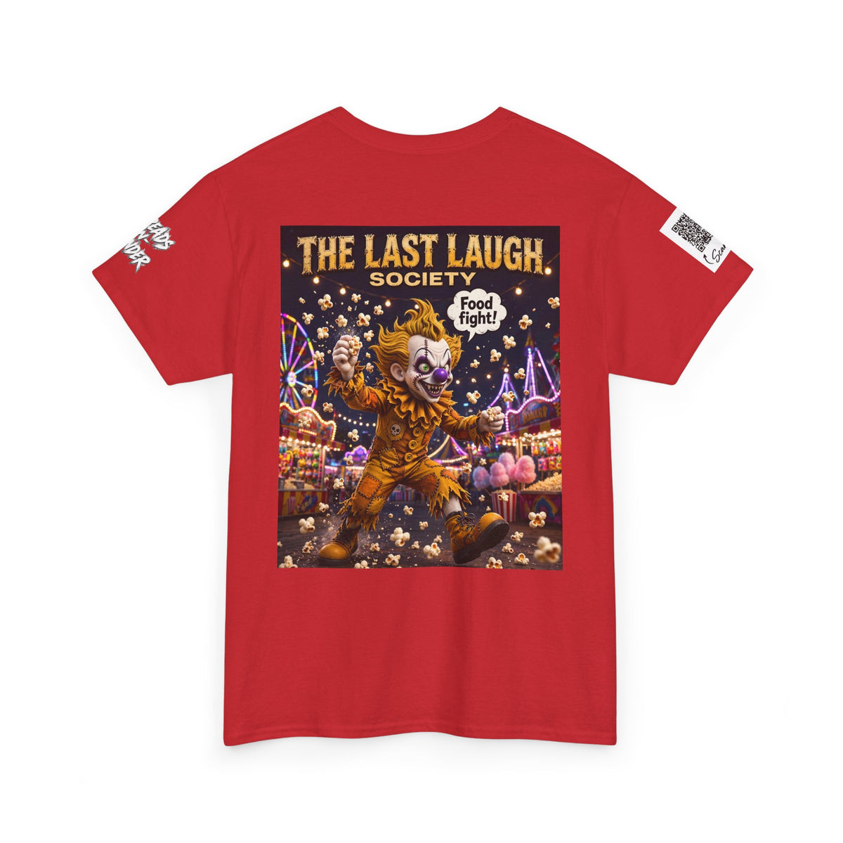 The Last Laugh Society Tee #158 — Carnival Clown Horror Graphic T-Shirt