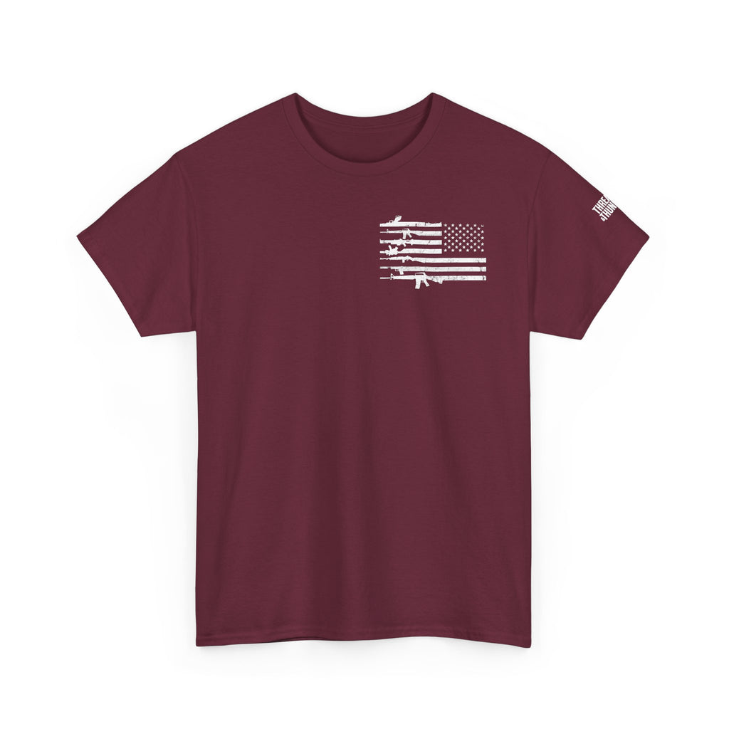 Second Amendment T-Shirt — Constitution Quote Flag Tee